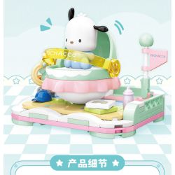TOP TOY TC2306 2306 non  GIƯỜNG BẬP BÊNH CHO BÉ GIA ĐÌNH SANRIO MÔ HÌNH CHÓ PACHA bộ đồ chơi xếp lắp ráp ghép mô hình POCHACCO