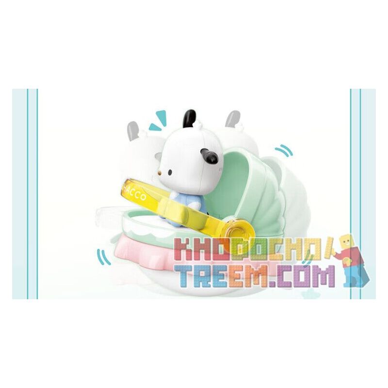 TOP TOY TC2306 2306 non  GIƯỜNG BẬP BÊNH CHO BÉ GIA ĐÌNH SANRIO MÔ HÌNH CHÓ PACHA bộ đồ chơi xếp lắp ráp ghép mô hình POCHACCO