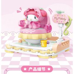 TOP TOY TC2305 2305 non  ROCKER DỄ THƯƠNG SỮA GIA ĐÌNH SANRIO NGƯỜI MẪU GIAI ĐIỆU bộ đồ chơi xếp lắp ráp ghép mô hình MY MELODY