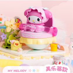 TOP TOY TC2305 2305 non  ROCKER DỄ THƯƠNG SỮA GIA ĐÌNH SANRIO NGƯỜI MẪU GIAI ĐIỆU bộ đồ chơi xếp lắp ráp ghép mô hình MY MELODY
