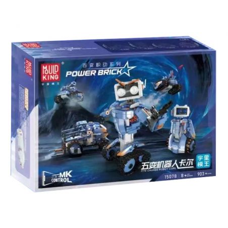 MouldKing 15078 Mould King 15078 non  ROBOT NĂM THAY ĐỔI CARL bộ đồ chơi xếp lắp ráp ghép mô hình  FIVE CHANGE ROBOT CARL Kỹ Thuật Công Nghệ Cao Mô Hình Phương Tiện 903 khối