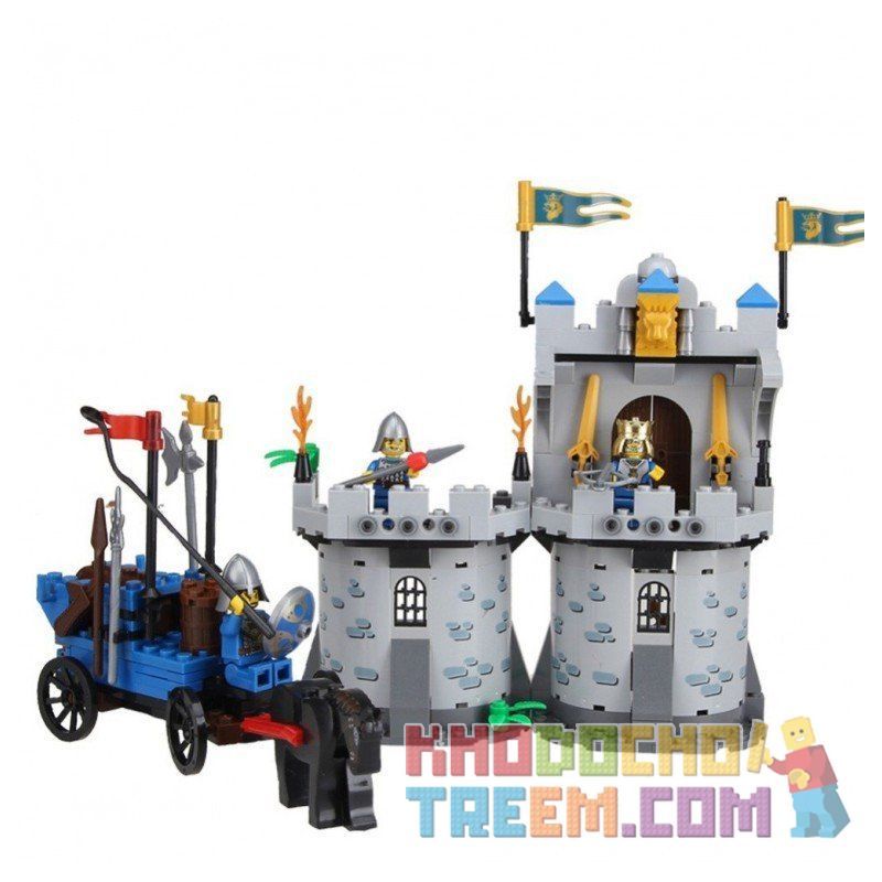 Enlighten 1020 Qman 1020 KEEPPLEY 1020 Xếp hình kiểu Lego CASTLE Castle Knights Phòng Thủ Lâu đài Nhà Vua 267 khối Enlighten 1020 Qman 1020 KEEPPLEY 1020 Xếp hình kiểu Lego CASTLE Castle Knights Phòng Thủ Lâu đài Nhà Vua 267 khối