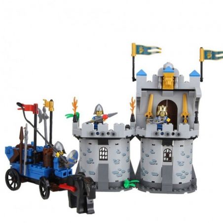 QMAN ENLIGHTEN KEEPPLEY 1020 non  PHÒNG THỦ LÂU ĐÀI NHÀ VUA bộ đồ chơi xếp lắp ráp ghép mô hình Medieval Castle CASTLE KNIGHTS Chiến Tranh Trung Cổ 267 khối