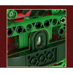 MouldKing 10073 Mould King 10073 non  VÒNG HOA BẠCH ĐÀN GIÁNG SINH bộ đồ chơi xếp lắp ráp ghép mô hình Creator CHRISTMAS EUCALYPTUS WREATH Sáng Tạo 1002 khối