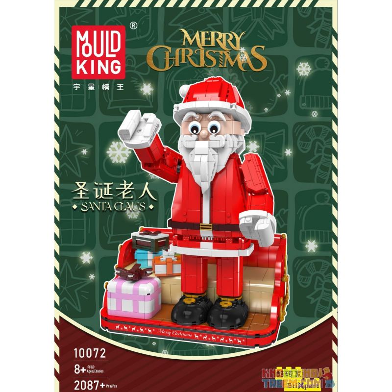 MouldKing 10072 Mould King 10072 non  ÔNG GIÀ NOEN bộ đồ chơi xếp lắp ráp ghép mô hình Creator SANTA CLAUS Sáng Tạo 2087 khối