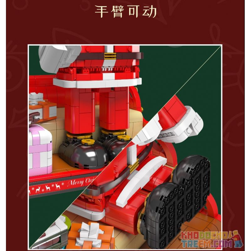 MouldKing 10072 Mould King 10072 non  ÔNG GIÀ NOEN bộ đồ chơi xếp lắp ráp ghép mô hình Creator SANTA CLAUS Sáng Tạo 2087 khối
