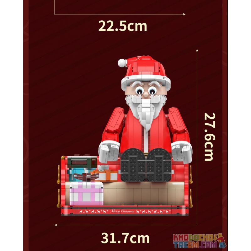 MouldKing 10072 Mould King 10072 non  ÔNG GIÀ NOEN bộ đồ chơi xếp lắp ráp ghép mô hình Creator SANTA CLAUS Sáng Tạo 2087 khối