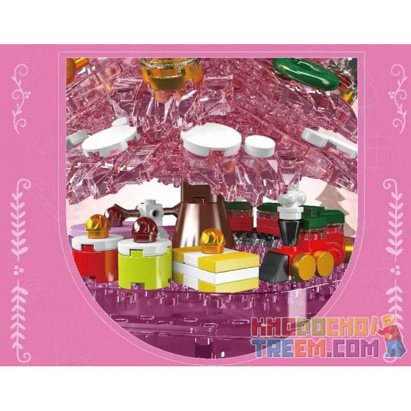 MouldKing 10089 10090 Mould King 10089 10090 non  HỘP NHẠC GIÁNG SINH GIẢ TƯỞNG bộ đồ chơi xếp lắp ráp ghép mô hình Creator MAGICAL CHRISTMAS MUSIC BOX Sáng Tạo 688 khối