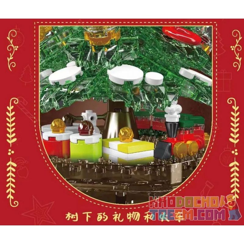 MouldKing 10089 10090 Mould King 10089 10090 non  HỘP NHẠC GIÁNG SINH GIẢ TƯỞNG bộ đồ chơi xếp lắp ráp ghép mô hình Creator MAGICAL CHRISTMAS MUSIC BOX Sáng Tạo 688 khối