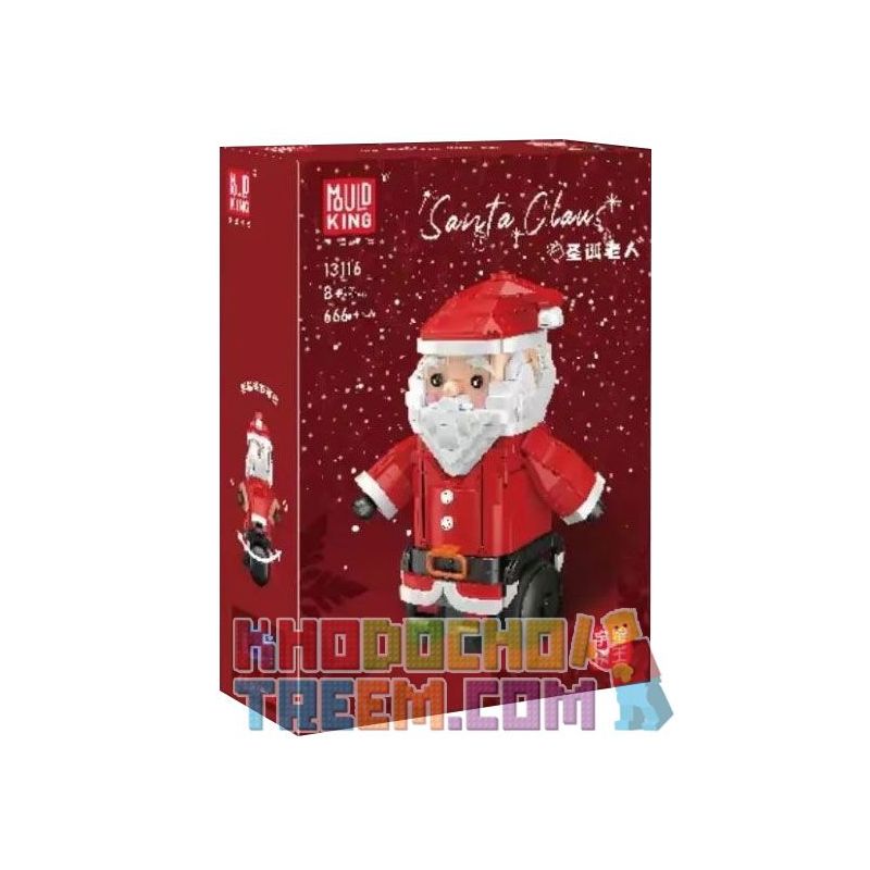 MouldKing 13116 Mould King 13116 non  ÔNG GIÀ NOEN bộ đồ chơi xếp lắp ráp ghép mô hình Creator SANTA CLAUS Sáng Tạo 666 khối