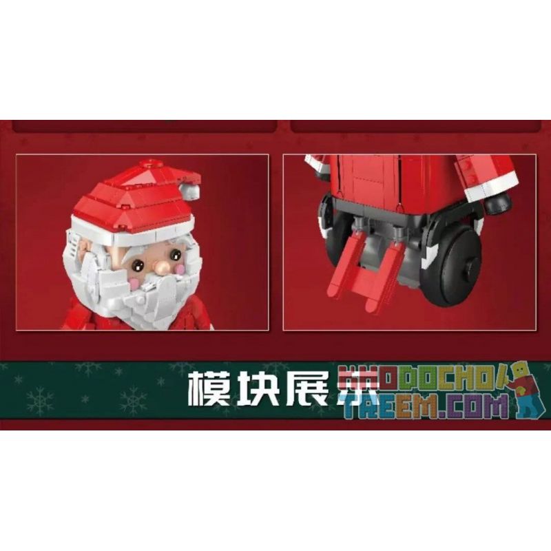 MouldKing 13116 Mould King 13116 non  ÔNG GIÀ NOEN bộ đồ chơi xếp lắp ráp ghép mô hình Creator SANTA CLAUS Sáng Tạo 666 khối