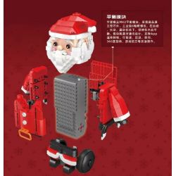MouldKing 13116 Mould King 13116 non  ÔNG GIÀ NOEN bộ đồ chơi xếp lắp ráp ghép mô hình Creator SANTA CLAUS Sáng Tạo 666 khối
