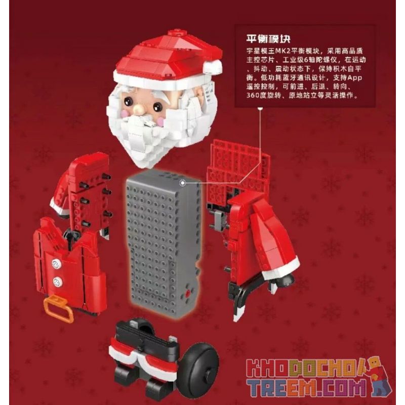 MouldKing 13116 Mould King 13116 non  ÔNG GIÀ NOEN bộ đồ chơi xếp lắp ráp ghép mô hình Creator SANTA CLAUS Sáng Tạo 666 khối