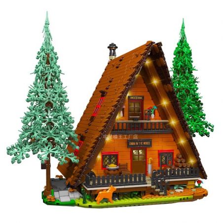 MouldKing 16053 Mould King 16053 non  CABIN TRONG RỪNG bộ đồ chơi xếp lắp ráp ghép mô hình Creator CABIN THE WOODS Sáng Tạo 3398 khối