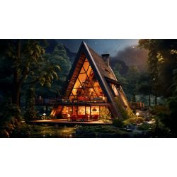 MouldKing 16053 Mould King 16053 non  CABIN TRONG RỪNG bộ đồ chơi xếp lắp ráp ghép mô hình Creator CABIN THE WOODS Sáng Tạo 3398 khối