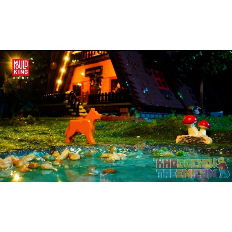 MouldKing 16053 Mould King 16053 non  CABIN TRONG RỪNG bộ đồ chơi xếp lắp ráp ghép mô hình Creator CABIN THE WOODS Sáng Tạo 3398 khối