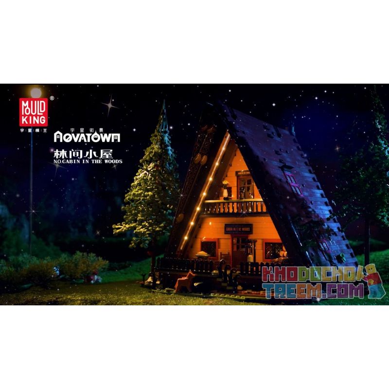 MouldKing 16053 Mould King 16053 non  CABIN TRONG RỪNG bộ đồ chơi xếp lắp ráp ghép mô hình Creator CABIN THE WOODS Sáng Tạo 3398 khối