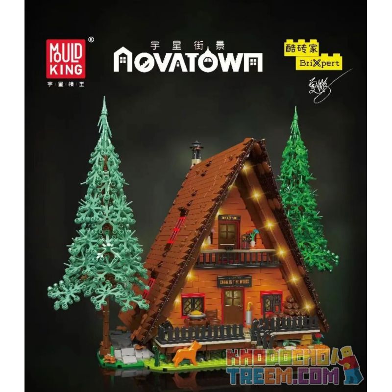 MouldKing 16053 Mould King 16053 non  CABIN TRONG RỪNG bộ đồ chơi xếp lắp ráp ghép mô hình Creator CABIN THE WOODS Sáng Tạo 3398 khối