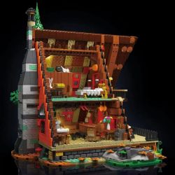 MouldKing 16053 Mould King 16053 non  CABIN TRONG RỪNG bộ đồ chơi xếp lắp ráp ghép mô hình Creator CABIN THE WOODS Sáng Tạo 3398 khối