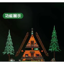 MouldKing 16053 Mould King 16053 non  CABIN TRONG RỪNG bộ đồ chơi xếp lắp ráp ghép mô hình Creator CABIN THE WOODS Sáng Tạo 3398 khối