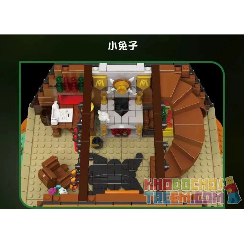 MouldKing 16053 Mould King 16053 non  CABIN TRONG RỪNG bộ đồ chơi xếp lắp ráp ghép mô hình Creator CABIN THE WOODS Sáng Tạo 3398 khối