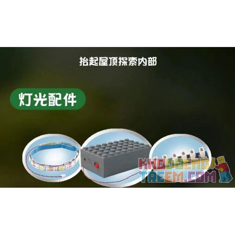 MouldKing 16053 Mould King 16053 non  CABIN TRONG RỪNG bộ đồ chơi xếp lắp ráp ghép mô hình Creator CABIN THE WOODS Sáng Tạo 3398 khối