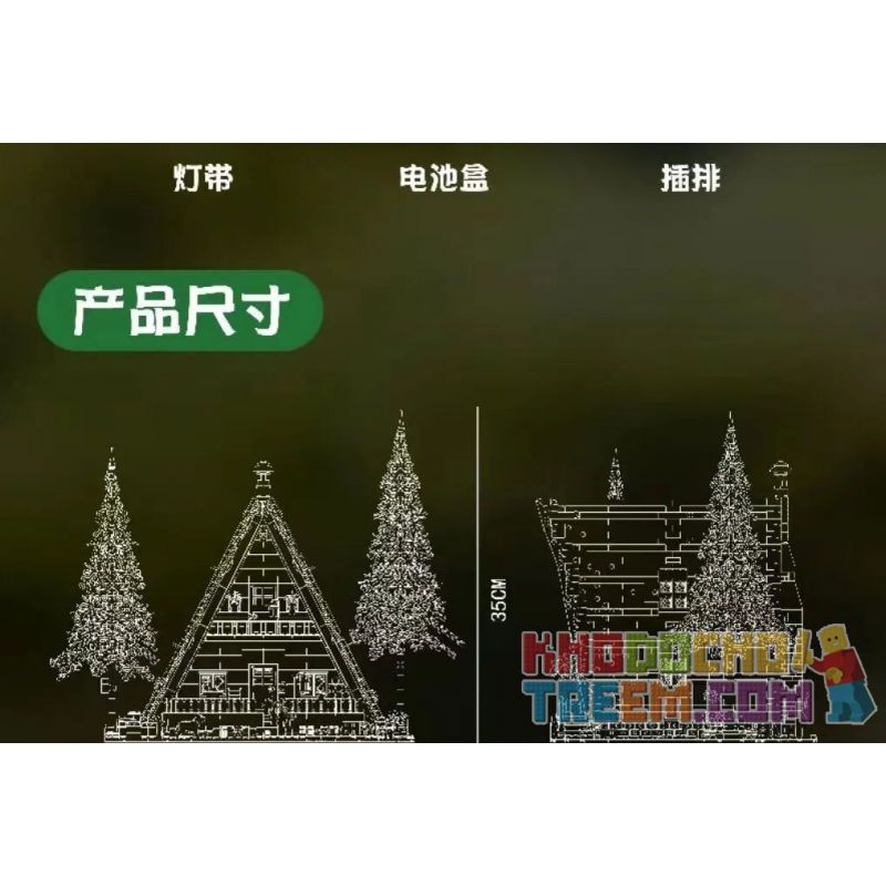 MouldKing 16053 Mould King 16053 non  CABIN TRONG RỪNG bộ đồ chơi xếp lắp ráp ghép mô hình Creator CABIN THE WOODS Sáng Tạo 3398 khối