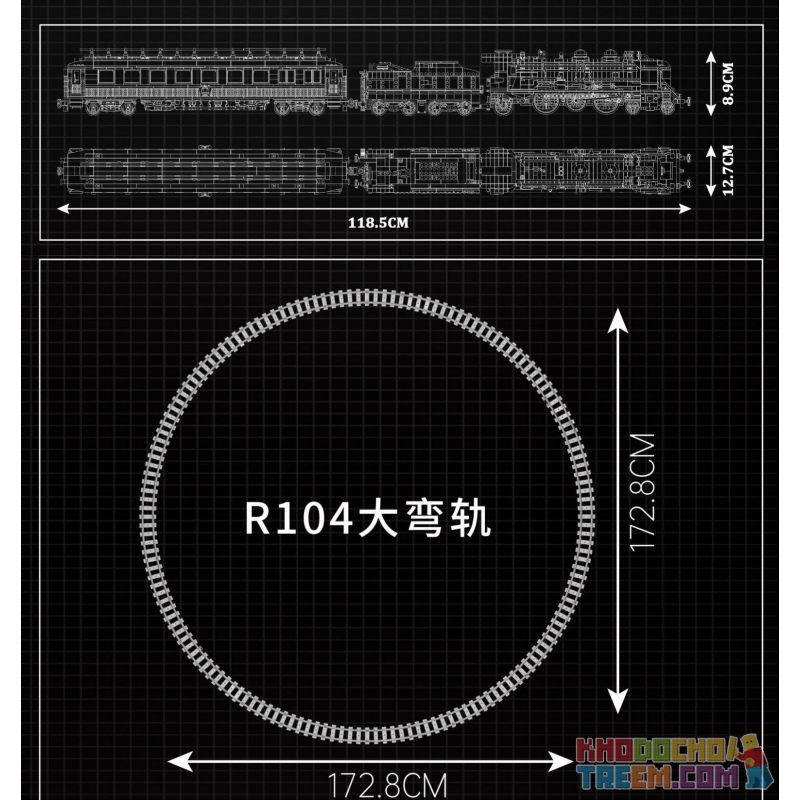 MouldKing 12025 Mould King 12025 non  ĐẦU MÁY HƠI NƯỚC ORIENT EXPRESS FRENCH RAILWAYS SNCF231 bộ đồ chơi xếp lắp ráp ghép mô hình City ORIENT EXPRESS-FRENCH RAILWAYS SNCF 231 STEAM LOCOMOTIVE Thành Phố 3898 khối
