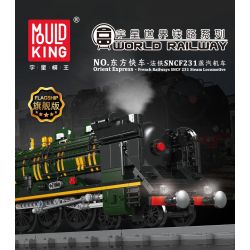 MouldKing 12025 Mould King 12025 non  ĐẦU MÁY HƠI NƯỚC ORIENT EXPRESS FRENCH RAILWAYS SNCF231 bộ đồ chơi xếp lắp ráp ghép mô hình City ORIENT EXPRESS-FRENCH RAILWAYS SNCF 231 STEAM LOCOMOTIVE Thành Phố 3898 khối