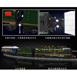MouldKing 12025 Mould King 12025 non  ĐẦU MÁY HƠI NƯỚC ORIENT EXPRESS FRENCH RAILWAYS SNCF231 bộ đồ chơi xếp lắp ráp ghép mô hình City ORIENT EXPRESS-FRENCH RAILWAYS SNCF 231 STEAM LOCOMOTIVE Thành Phố 3898 khối
