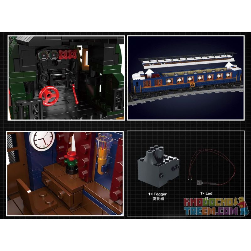 MouldKing 12025 Mould King 12025 non  ĐẦU MÁY HƠI NƯỚC ORIENT EXPRESS FRENCH RAILWAYS SNCF231 bộ đồ chơi xếp lắp ráp ghép mô hình City ORIENT EXPRESS-FRENCH RAILWAYS SNCF 231 STEAM LOCOMOTIVE Thành Phố 3898 khối