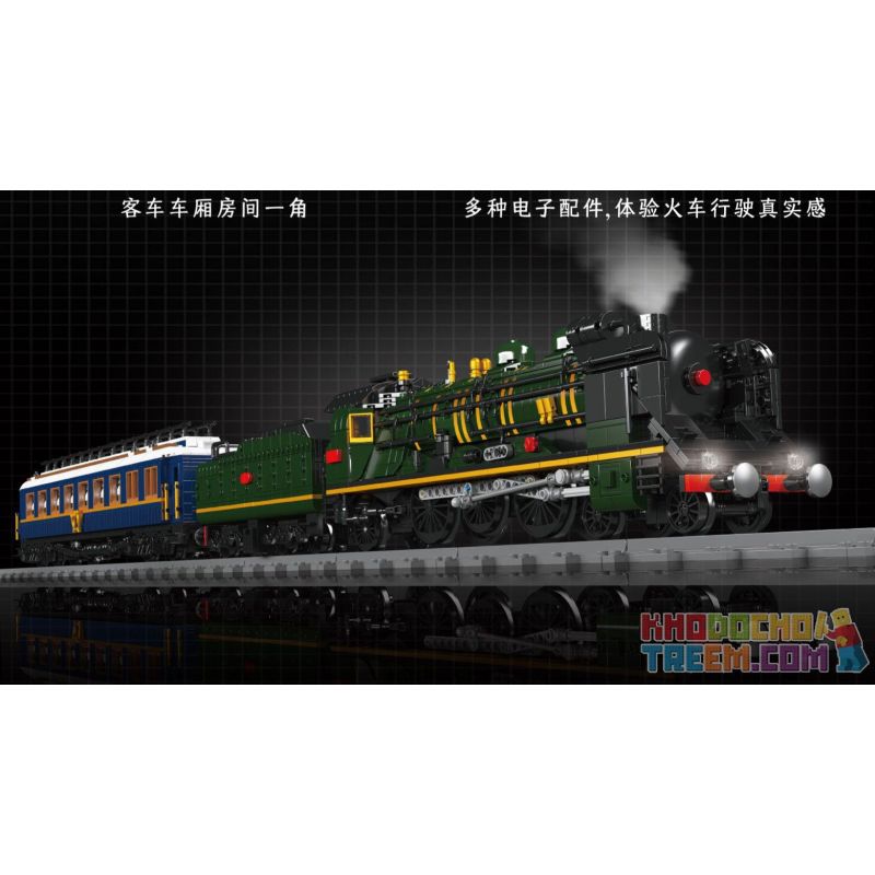 MouldKing 12025 Mould King 12025 non  ĐẦU MÁY HƠI NƯỚC ORIENT EXPRESS FRENCH RAILWAYS SNCF231 bộ đồ chơi xếp lắp ráp ghép mô hình City ORIENT EXPRESS-FRENCH RAILWAYS SNCF 231 STEAM LOCOMOTIVE Thành Phố 3898 khối