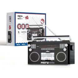 MOYU BLOCK MY97112 97112 non  THIẾT BỊ CỔ ĐIỂN MÁY GHI ÂM CASSETTE bộ đồ chơi xếp lắp ráp ghép mô hình 743 khối