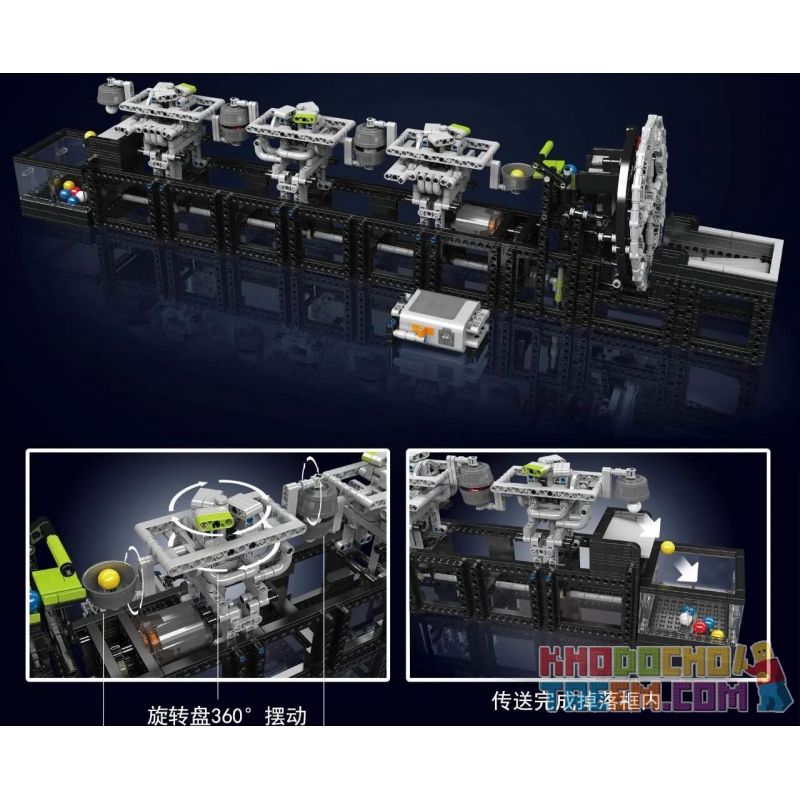 MouldKing 26011 Mould King 26011 REBRICKABLE MOC-103725 103725 MOC103725 non  NHÀ MÁY SẢN XUẤT DÂY CHUYỀN LẮP RÁP GBC BÀN XOAY GẦU bộ đồ chơi xếp lắp ráp ghép mô hình  BUCKETS BIG WHEEL Kỹ Thuật Công Nghệ Cao Mô Hình Phương Tiện 2026 khối