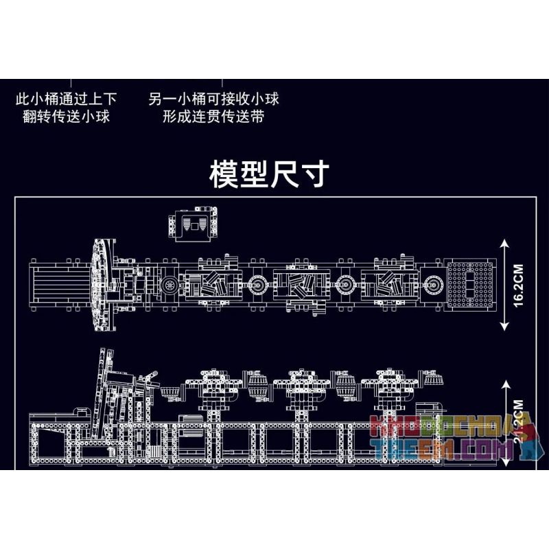 MouldKing 26011 Mould King 26011 REBRICKABLE MOC-103725 103725 MOC103725 non  NHÀ MÁY SẢN XUẤT DÂY CHUYỀN LẮP RÁP GBC BÀN XOAY GẦU bộ đồ chơi xếp lắp ráp ghép mô hình  BUCKETS BIG WHEEL Kỹ Thuật Công Nghệ Cao Mô Hình Phương Tiện 2026 khối