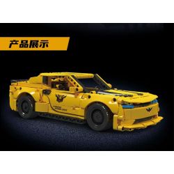 MouldKing 15081 Mould King 15081 non  KÉO LẠI CON ONG XE bộ đồ chơi xếp lắp ráp ghép mô hình  BUMBLEBEE PULL BACK CAR Kỹ Thuật Công Nghệ Cao Mô Hình Phương Tiện 736 khối