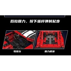 MouldKing 15080 Mould King 15080 non  NGƯỜI THÁCH ĐẤU JAI ALAI bộ đồ chơi xếp lắp ráp ghép mô hình  CHALLENGER PULL BACK CAR Kỹ Thuật Công Nghệ Cao Mô Hình Phương Tiện 738 khối