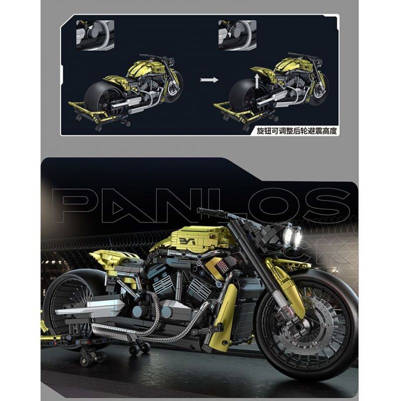 PanlosBrick 672110 Panlos Brick 672110 non  ĐẦU MÁY MA ĐÊM 1:5 bộ đồ chơi xếp lắp ráp ghép mô hình  LOCOMOTIVE Kỹ Thuật Công Nghệ Cao Mô Hình Phương Tiện 2427 khối