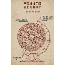 DK 80006 non  KHỐI CẦU bộ đồ chơi xếp lắp ráp ghép mô hình Creator THE GLOBE Sáng Tạo 1587 khối