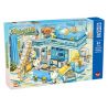 ZHEGAO 613011 non  CHUNG CƯ BẢO HÙNG LAI bộ đồ chơi xếp lắp ráp ghép mô hình BABY BEAR APARTMENT 1165 khối