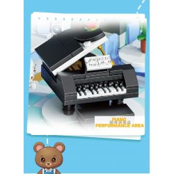 ZHEGAO 613011 non  CHUNG CƯ BẢO HÙNG LAI bộ đồ chơi xếp lắp ráp ghép mô hình BABY BEAR APARTMENT 1165 khối