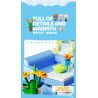 ZHEGAO 613011 non  CHUNG CƯ BẢO HÙNG LAI bộ đồ chơi xếp lắp ráp ghép mô hình BABY BEAR APARTMENT 1165 khối