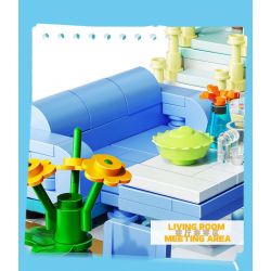 ZHEGAO 613011 non  CHUNG CƯ BẢO HÙNG LAI bộ đồ chơi xếp lắp ráp ghép mô hình BABY BEAR APARTMENT 1165 khối