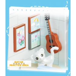 ZHEGAO 613011 non  CHUNG CƯ BẢO HÙNG LAI bộ đồ chơi xếp lắp ráp ghép mô hình BABY BEAR APARTMENT 1165 khối