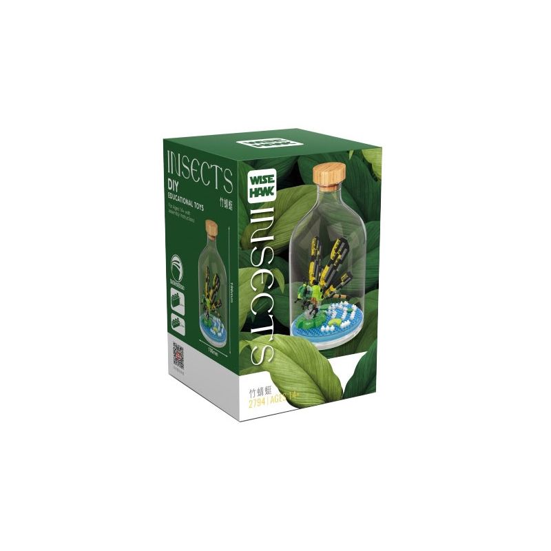 WISE HAWK 2794 non  CON CHUỒN bộ đồ chơi xếp lắp ráp ghép mô hình INSECT