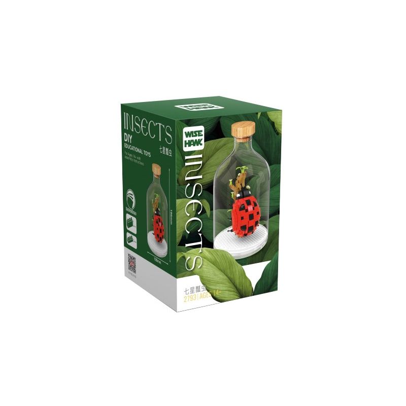 WISE HAWK 2793 non  BỌ RÙA ĐẦY MÀU SẮC bộ đồ chơi xếp lắp ráp ghép mô hình INSECT