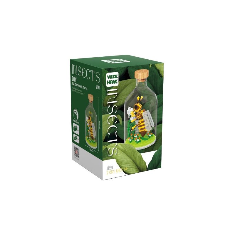 WISE HAWK 2792 non  CON ONG bộ đồ chơi xếp lắp ráp ghép mô hình INSECT