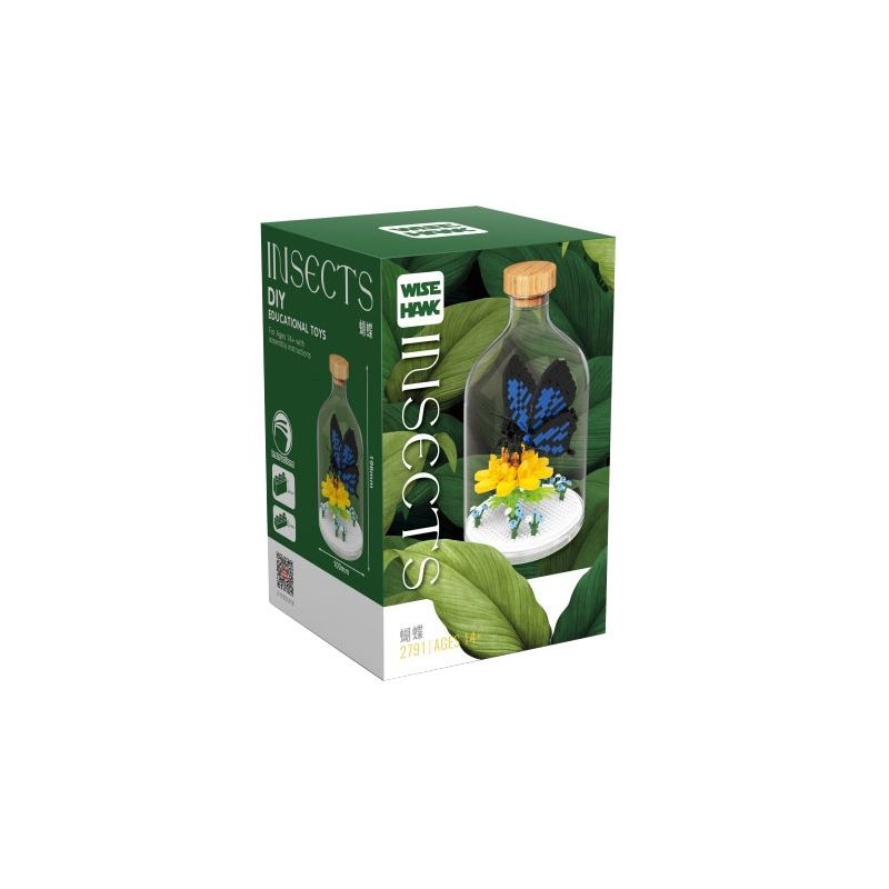 WISE HAWK 2791 non  THIÊN ĐƯỜNG PAPILIO bộ đồ chơi xếp lắp ráp ghép mô hình INSECT