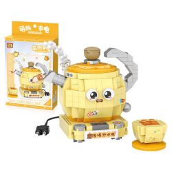 LOZ 8825 non  ĐỒ GIA DỤNG DỄ THƯƠNG ẤM ĐUN NƯỚC ĐIỆN bộ đồ chơi xếp lắp ráp ghép mô hình CUTE APPLIANCE 390 khối