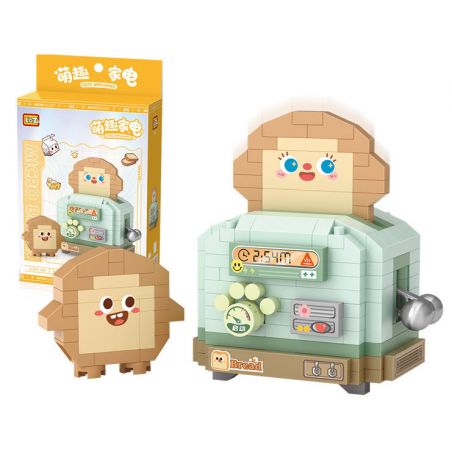 LOZ 8824 non  ĐỒ GIA DỤNG DỄ THƯƠNG MÁY LÀM BÁNH MÌ bộ đồ chơi xếp lắp ráp ghép mô hình CUTE APPLIANCE 230 khối